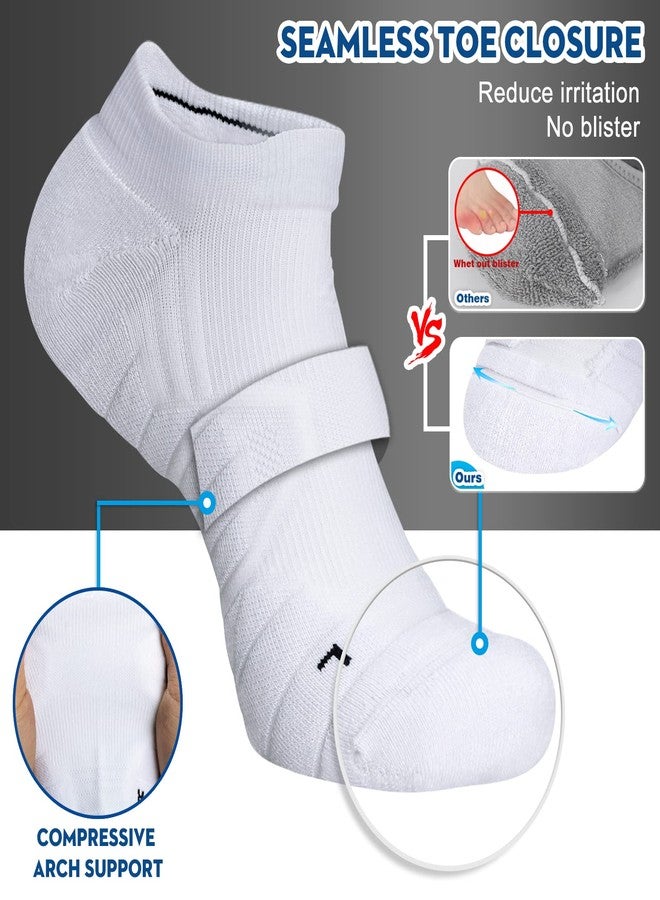 Hylaea Low Cut Athletic Running Socks for Women Ladies Cushion No Show Compression Socks for Sprots Gym Workout Coolmax - Image 3